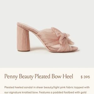 Loeffler Randall Penny Pleated Bow Heel Sandals Sz 10